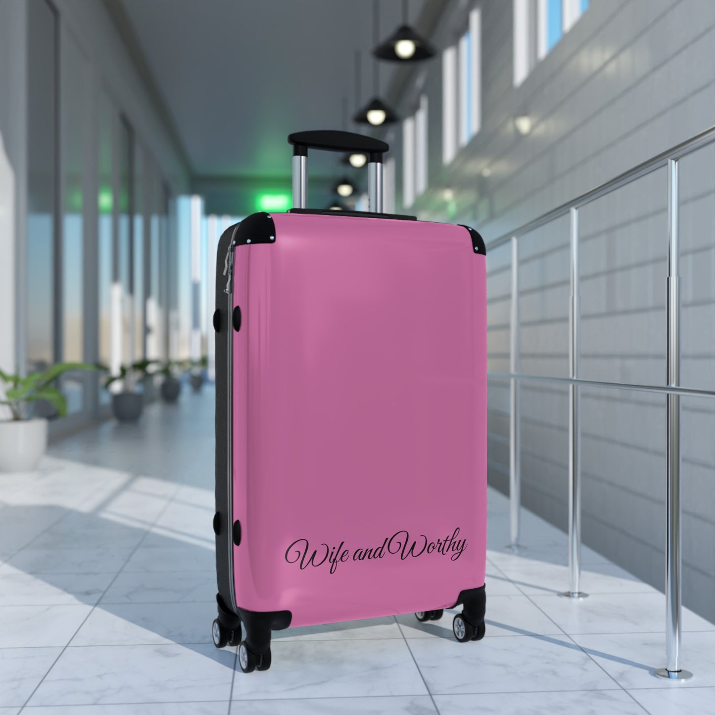 Inspirational Travel Suitcase | Wander with Grace