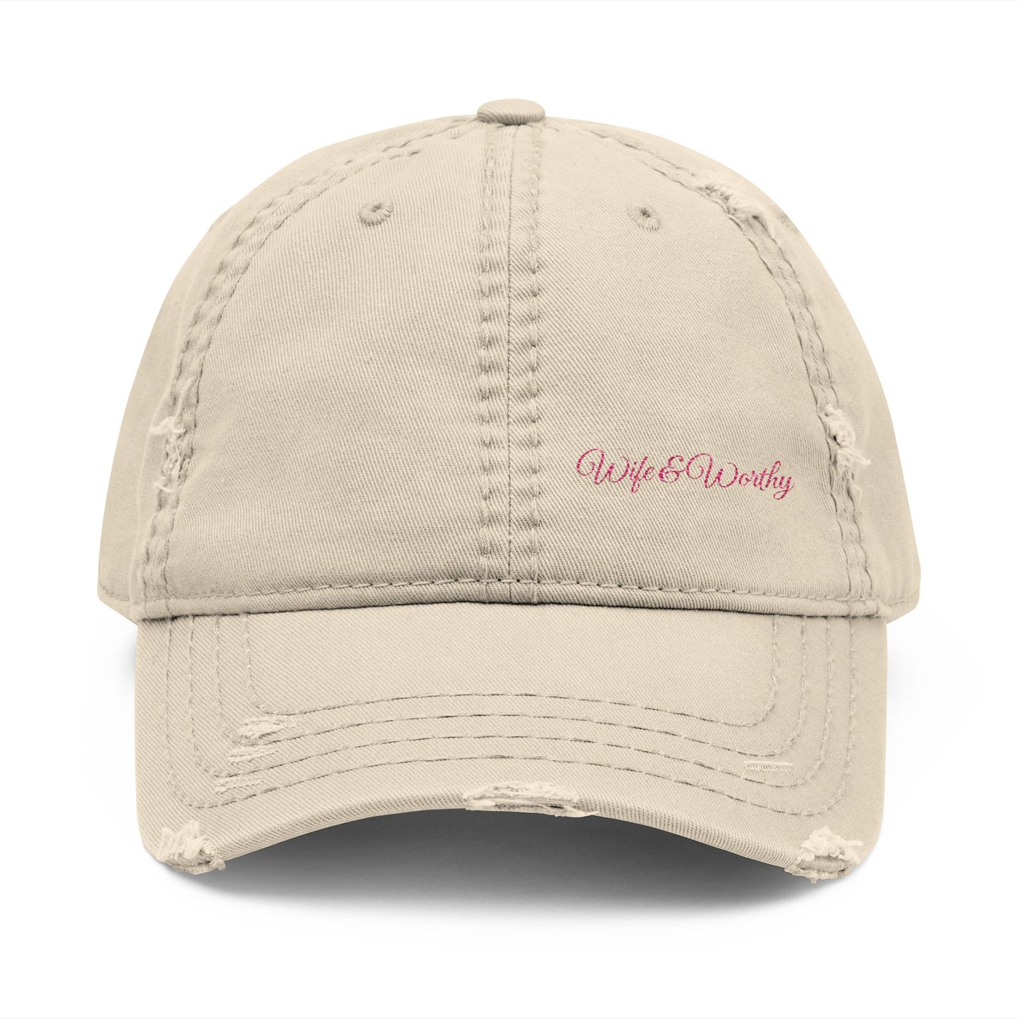 Wife and Worthy - Distressed Dad Hat