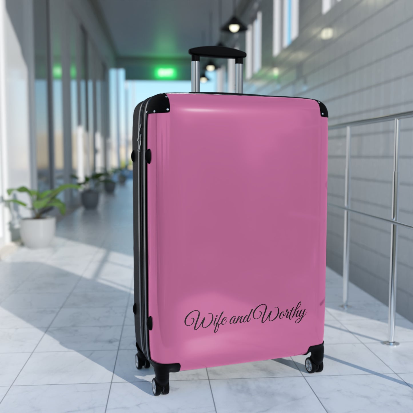 Inspirational Travel Suitcase | Wander with Grace
